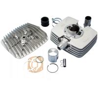 Polini S6000 Sachs 5v 80cc Minarelli P6r Ø48 44 Mm Cylinder Kit Argento
