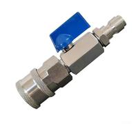 Gruppo valvola a sfera in acciaio inossidabile per sistemi di idropulitrici con azione ottimizzata della leva in condizioni di alta pressione (1/4)