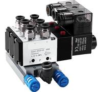 Gruppo valvola di controllo elettromagnetica pneumatica 4V210-08 Valvola di inversione dell'aria del cilindro a 2 posizioni e 5 vie 24 V 220 V(9)