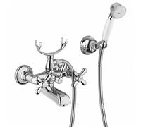 Gruppo vasca cromo esterno con kit doccia orientabile Liberty