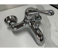 Gruppo Vasca esterno con doccia Duplex PONSI MOD GOLFO ART 242 ACCIAIO