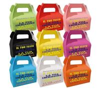 Gruppo Veneziano-24pz scatolina compleanno personalizzata - scatolina per compleanno personalizzabile con testi-loghi eo immagini - 100% Made in Italy