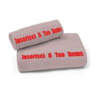 Gruppo veneziano - set asciugamano personalizzato - set 1+1 visto e ospite personalizzato con ricamo - 50x100, 40x60 - certificato OEKO-TEX
