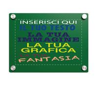 Gruppo Veneziano - targa in plexiglass personalizzata - targa fuoriporta in plexiglass 3mm personalizzata - in dotazione distanziali per il montaggio - 100% made in italy