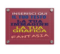 Gruppo Veneziano - targa in plexiglass personalizzata - targa fuoriporta in plexiglass 3mm personalizzata - in dotazione distanziali per il montaggio - 100% made in italy