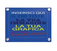 Gruppo Veneziano - targa in plexiglass personalizzata - targa fuoriporta in plexiglass 3mm personalizzata - in dotazione distanziali per il montaggio - 100% made in italy