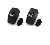 Gruppo Visiera Para sole Per VW Per Touareg Per Q7 Per Cayenne 2006-2018 Auto Sinistra Destra Interno Tetto Parasole Piastra Parasole Clip Fissa Fibbia Gancio(Black 2 PCS)