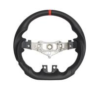 gruppo volante auto Compatibile Con Dodge Per Durango 2011 2012 2013 Accessori Auto Sostituzione Volante PU Perforato A Fondo Piatto(Red)