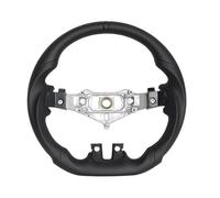 gruppo volante auto Compatibile Con Dodge Per Durango 2011 2012 2013 Accessori Auto Sostituzione Volante PU Perforato A Fondo Piatto(Black)