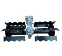 Gruppo Zappetta per Decespugliatore a Rullo Zingrinato Motozappa per Orto ingranaggio 9 Denti Diametro Tubolare Ø26 mm