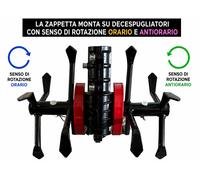Gruppo Zappette Ø26-9 Denti per Decespugliatori rotazione ORARIA/ANTIORARIA