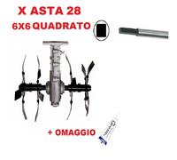 Gruppo Zappette Ø28 - 6x6 Quadrato Decespugliatori Tagliaerba HUSQVARNA 535 ecc