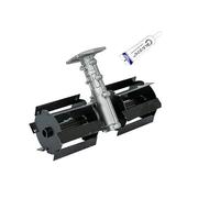 Gruppo Zappette Ø28 x 7 Denti x Decespugliatori Motozappa Motocoltivatore Tagliaerba x Orto Fresa ingranaggio in omaggio GRASSO DA 10g per Gruppo Zappetta Ruota di Terra Sciolto coltivatore