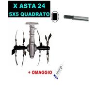 Gruppo Zappette per Decespugliatore Motozappa Orto per asta Ø24 -5x5 Quadrato