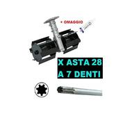 Gruppo Zappette per DecespugliatorE Motozappa Zappetta Asta da 28 a 7 Denti
