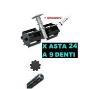 Gruppo Zappette per Decespugliatori Motozappa Orto per asta Ø24 - 9Denti