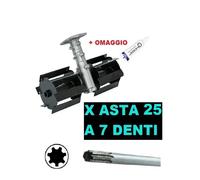 Gruppo Zappette per Decespugliatori Motozappa Orto per asta da Ø25 - a 7 Denti