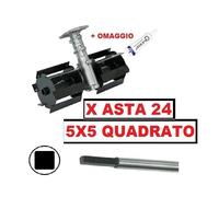 Gruppo Zappette x Decespugliatore Motozappa Orto x asta da Ø24 - 5x5 Quadrato