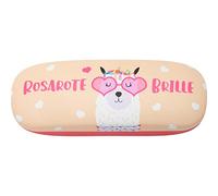 GRUSS & CO 47971 Brillenetui Motiv Rosarote Brille, Hartschale