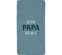 GRUSS & CO Asciugamano magico Bester Papa der Welt | Asciugamano XL Magic Towel, pressato, 50 cm x 100 cm, cotone, articolo da regalo | 74569