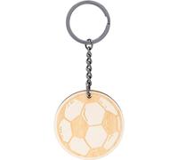 GRUSS & CO Portachiavi con motivo maschile | ciondolo in legno figurato con anello portachiavi | regalo divertente da uomo, multicolore, 11 cm, Motivo Ball