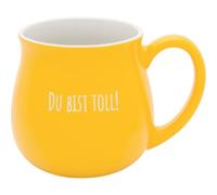 GRUSS & CO Tasse bauchig graviert Du bist toll
