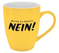 GRUSS & CO Tasse mit Motivdruck Bevor du fragst. NEIN!, mit Banderole