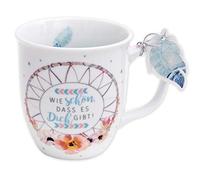 GRUSS & CO Tazza con motivo acchiappasogni, in porcellana, 40 cl, idea regalo per fidanzata, collega, educatrice | 45692