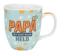 GRUSS & CO Tazza con motivo papà: tazza con tag regalo e manico stampato