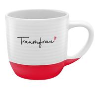 GRUSS & CO Tazza con scanalature Dream Woman | Gres, 40 cl, multicolore | Regalo fidanzata, amore, San Valentino | 48990