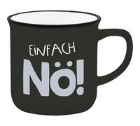 GRUSS & CO Tazza da caffè con motivo Nö | Mini tazza in porcellana, 10 cl, con nastro regalo, regalo per amici, compleanno, 74752