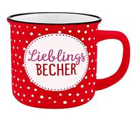 Gruss und Co 45779 Tasse Lieblingsbecher, New Bone China Porzellan, 35 cl