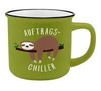 Gruss und Co 45785 Tasse mit Spruch Chiller, New Bone China Porzellan, 35 cl