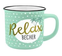 Sheepworld AG Gruss und Co 45788 Becher Relax, New Bone China Porzellan, 35 cl Bicchiere, Porcellana, Multicolore