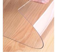 Gruytoie Copritavolo Trasparente Lavabile 115x210cm, PVC Impermeabile Trasparente Tovaglia, plastica Protezione da Tavolo Trasparente, Impermeabile e Facile da Pulire, per tavolino da caffè