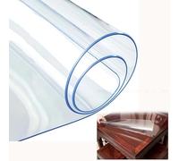 Gruytoie Trasparente Impermeabile Copritavolo 35x200cm, PVC Tovaglia Trasparente Rettangolare, Resistente Calore, Tagliabile, Antiolio, Lavabile, per Picnic Outdoor Indoor