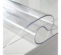 Gruytoie Trasparente Tovaglia 40x40cm, PVC Impermeabile plastica Trasparente Copritavolo 3mm Spessore, Protezione da Tavolo Trasparente Resistente ai Graffi, Tagliabile, per tavolino da caffè