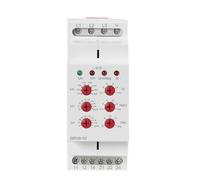 GRV8-10 Relè di monitoraggio della tensione trifase su guida Din con tempo di ripristino 0,1 s-10 s Relè di tensione 36 mm di larghezza 1 pezzo(GRV8-10 M460)