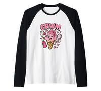 GRWM Ice Cream Lover Dreams - Divertente streamer da dessert Maglia con Maniche Raglan