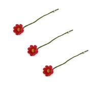 Gry & Sif Fatto a mano e certificato Fairtrade, elegante design danese X artigiani nepalesi, melone anemone in feltro, fiori artificiali per la decorazione del soggiorno | melone | Set di 3