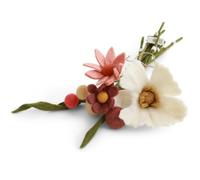Gry & Sif Fatto a mano e certificato Fairtrade, elegante design danese X Napali, bouquet di fiori artificiali in feltro per una decorazione elegante del soggiorno, set da 10 pezzi