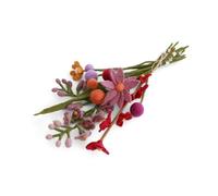 Gry & Sif Fatto a mano e certificato Fairtrade, elegante design danese X Napali, bouquet di fiori artificiali in feltro per una decorazione elegante del soggiorno, set da 11 pezzi