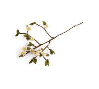 Gry & SIF - Ramo di fiori di mela in feltro, manico flessibile, decorazione per vasi, rami di fiori, decorazione autunnale fatta a mano, decorazione pasquale, 1 rametto con fiori di mela, 60 cm