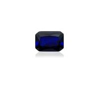 Gryrigns Zaffiro sintetico sfuso blu reale, taglio radiante, corindone sfaccettato, grado VVS (2,9 ct, 9 x 7 mm, 1 pezzo), 9 x 7 mm, corindone sintetico, corindone artificiale