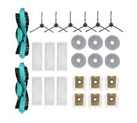 GRZPCJZM Compatibile con Cecotec Conga 11090 13090 Spin Revolution Robot Aspirapolvere Rullo Spazzola Laterale Filtro Mop Pads Borsa(D(26Pcs))