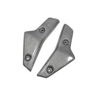 GRZPCJZM Compatibile con Street Triple 765 SR RS 2020 2021 2022 Accessori for Moto in Fibra di Carbonio Coperture radiatore Esterne Pannelli Laterali(Twill Silver)