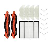 GRZPCJZM Compatibile con Xiaomi Robot Vacuum S40C / E101 Kit di accessori for pezzi di ricambio Filtro spazzola laterale principale(Dark Khaki)