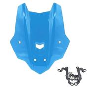 GRZPCJZM Compatibile con Yamaha MT-10 FZ-10 2016-2021 Parabrezza for moto Visiera Parabrezza Deflettore antivento anteriore(Blue)