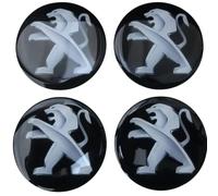 GRZZCYBF 4 Pezzi Auto Coprimozzi per Peugeot 407 50mm,Tappi centrali del mozzo dell'auto Coprimozzo Ruota Auto Ruota Decorativa Accessori