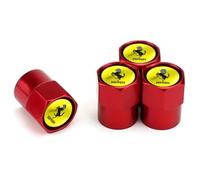 GRZZCYBF Tappi Valvola Pneumatici per Ferrari 458 Italia,Coperture Stelo Valvola per Auto Accessori Impermeabili per Valvole di Pneumatici,A-4